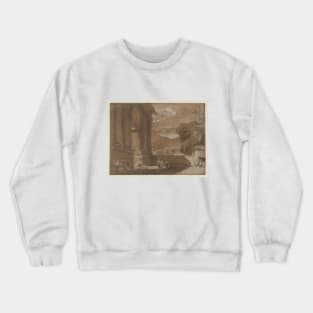 Aosta, The Arch of Augustus, Looking South to Mt Emilius, 1802 Crewneck Sweatshirt